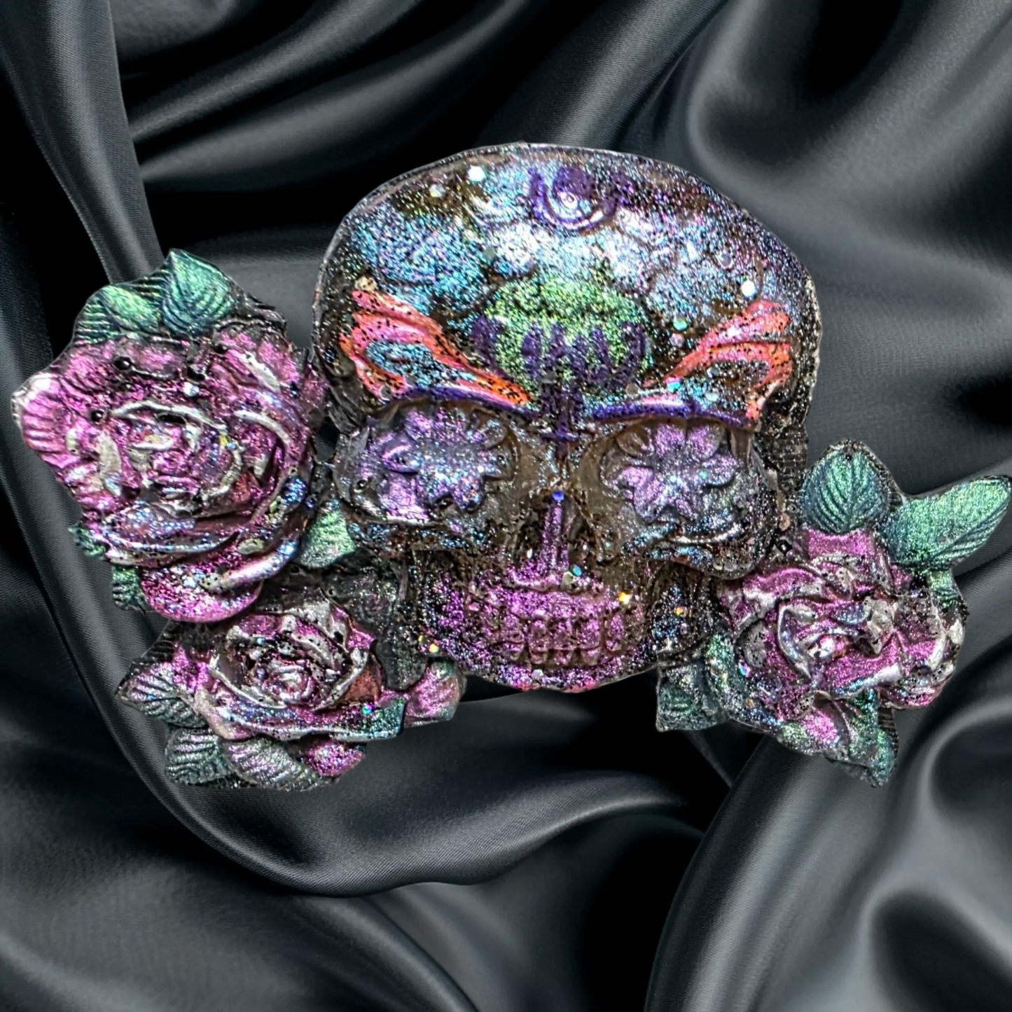 Unique Handmade Resin Sugar Skull