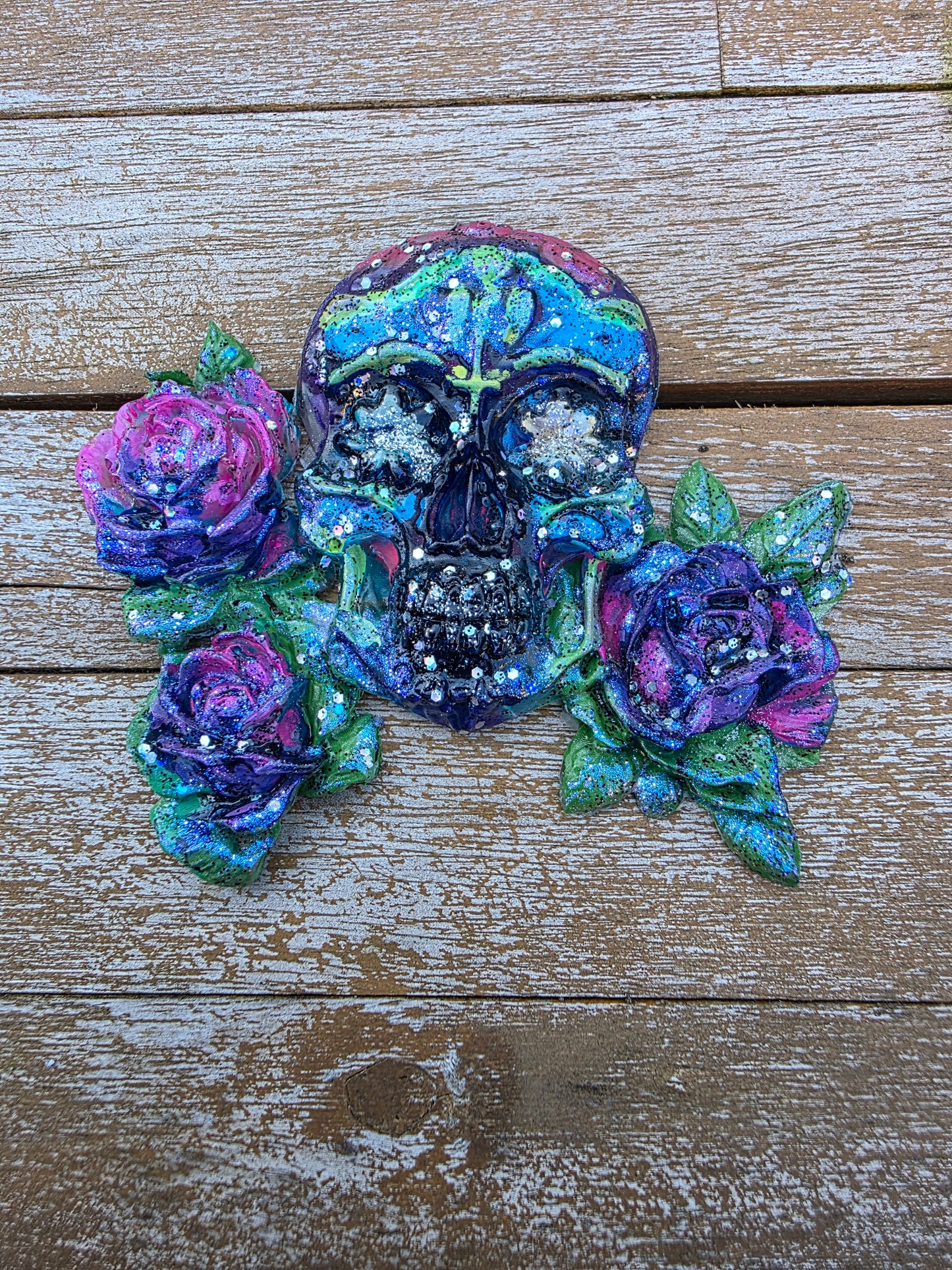 Unique Handmade Resin Sugar Skull