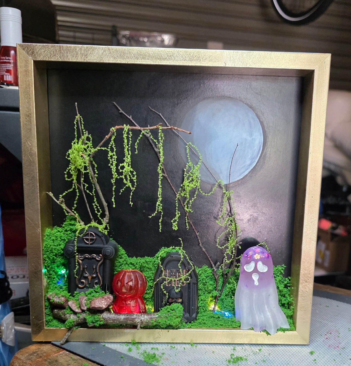 Handmade Halloween Theme 3D Art