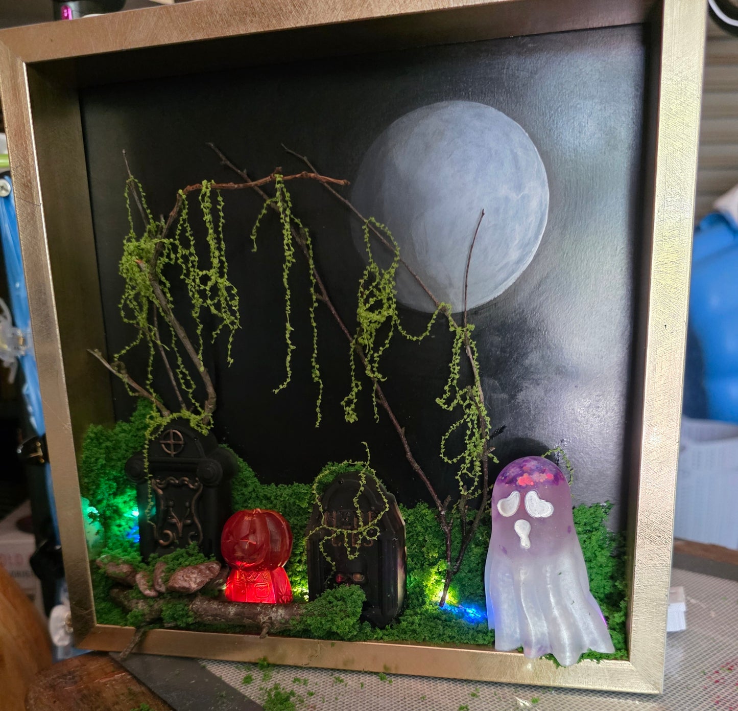 Handmade Halloween Theme 3D Art