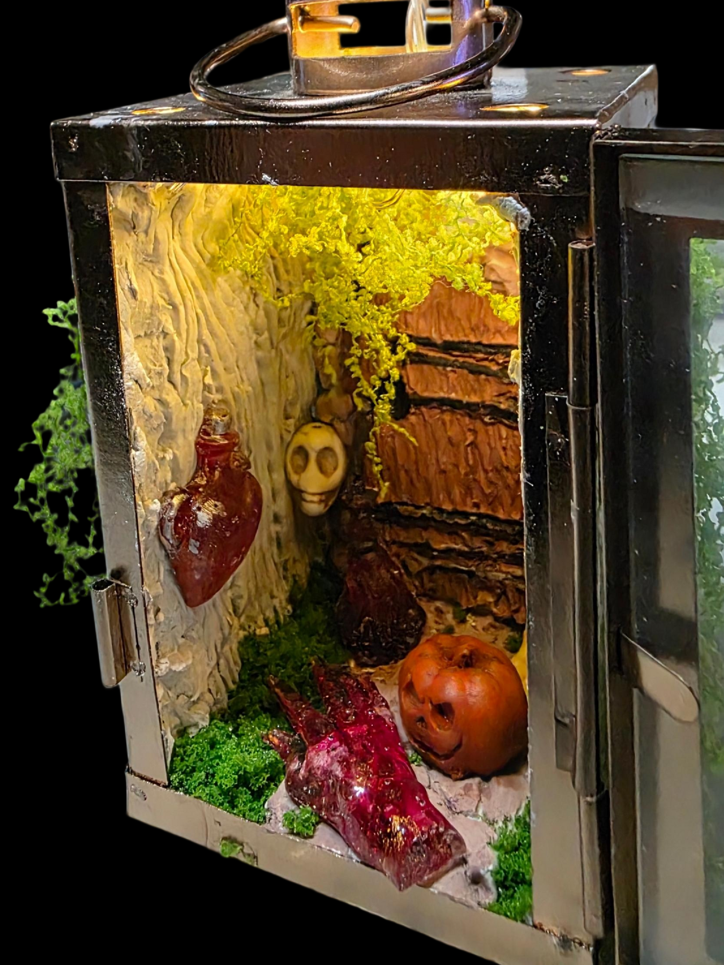 Handmade Unique Halloween Lantern Witches Hollow