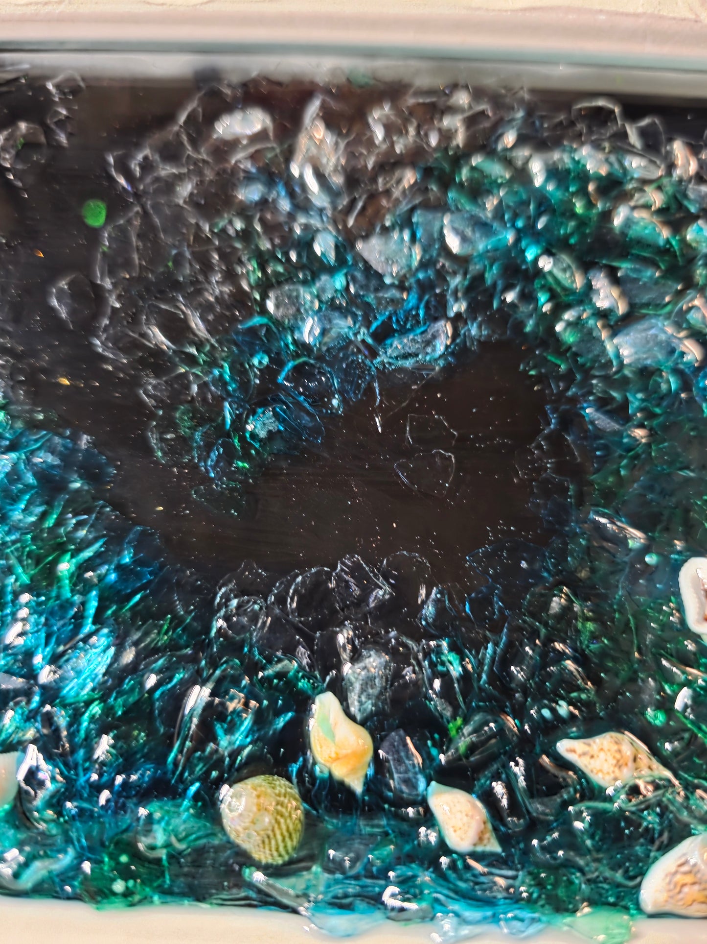Unique Glass and Resin Art - Wave