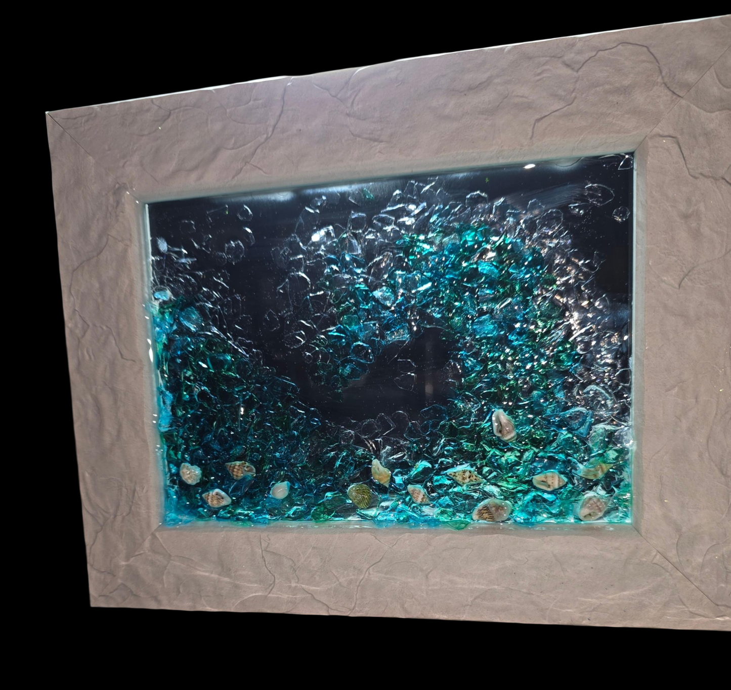 Unique Glass and Resin Art - Wave