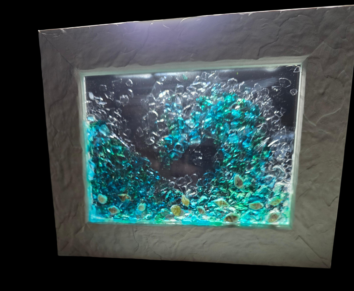 Unique Glass and Resin Art - Wave