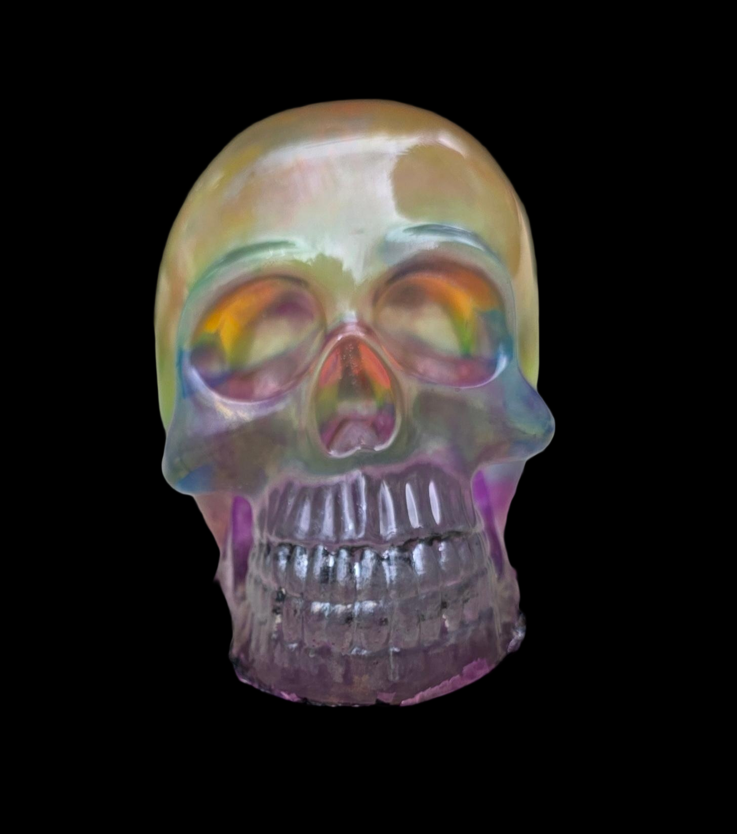Unique Resin Skull Rainbow