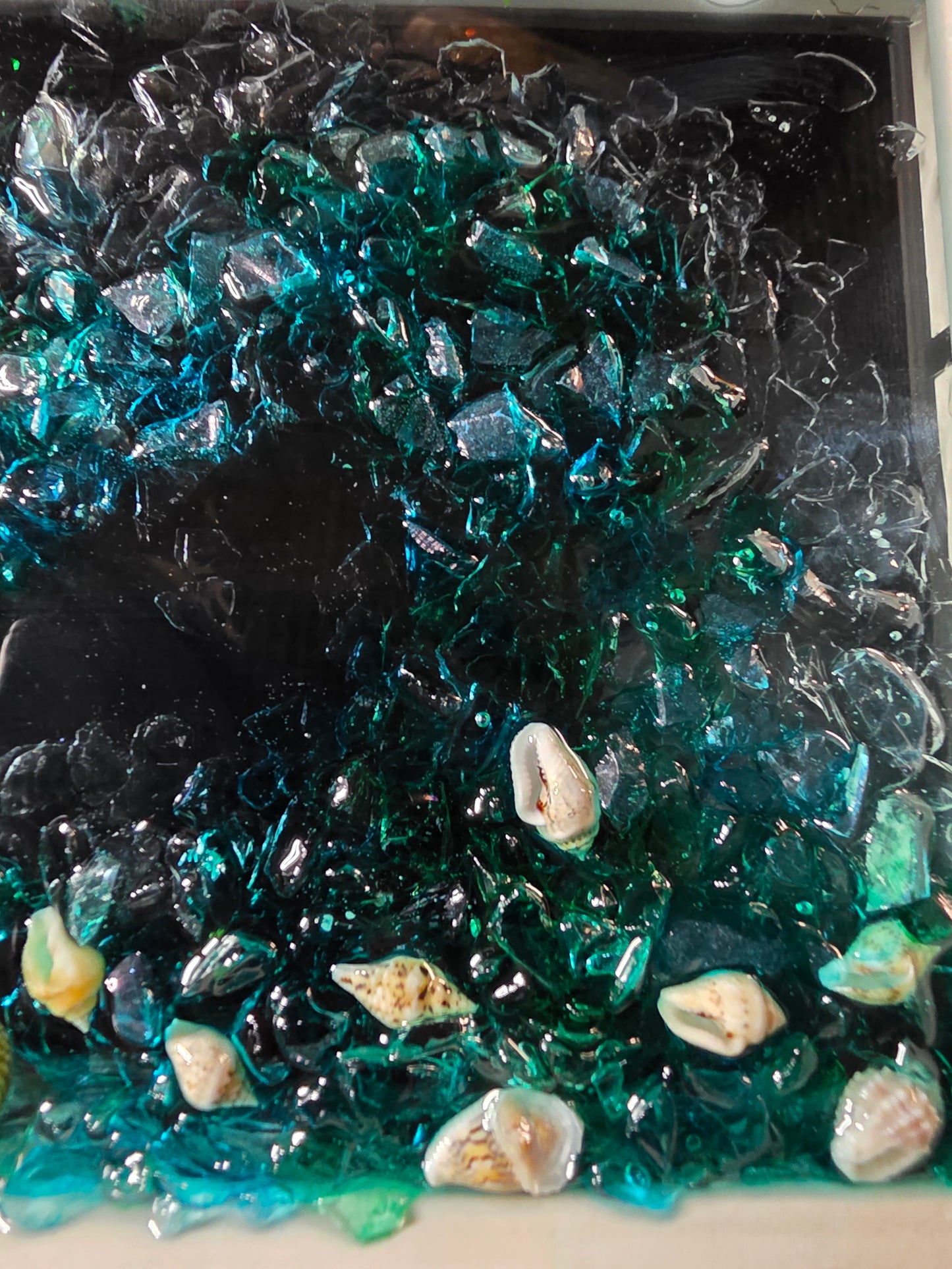 Unique Glass and Resin Art - Wave