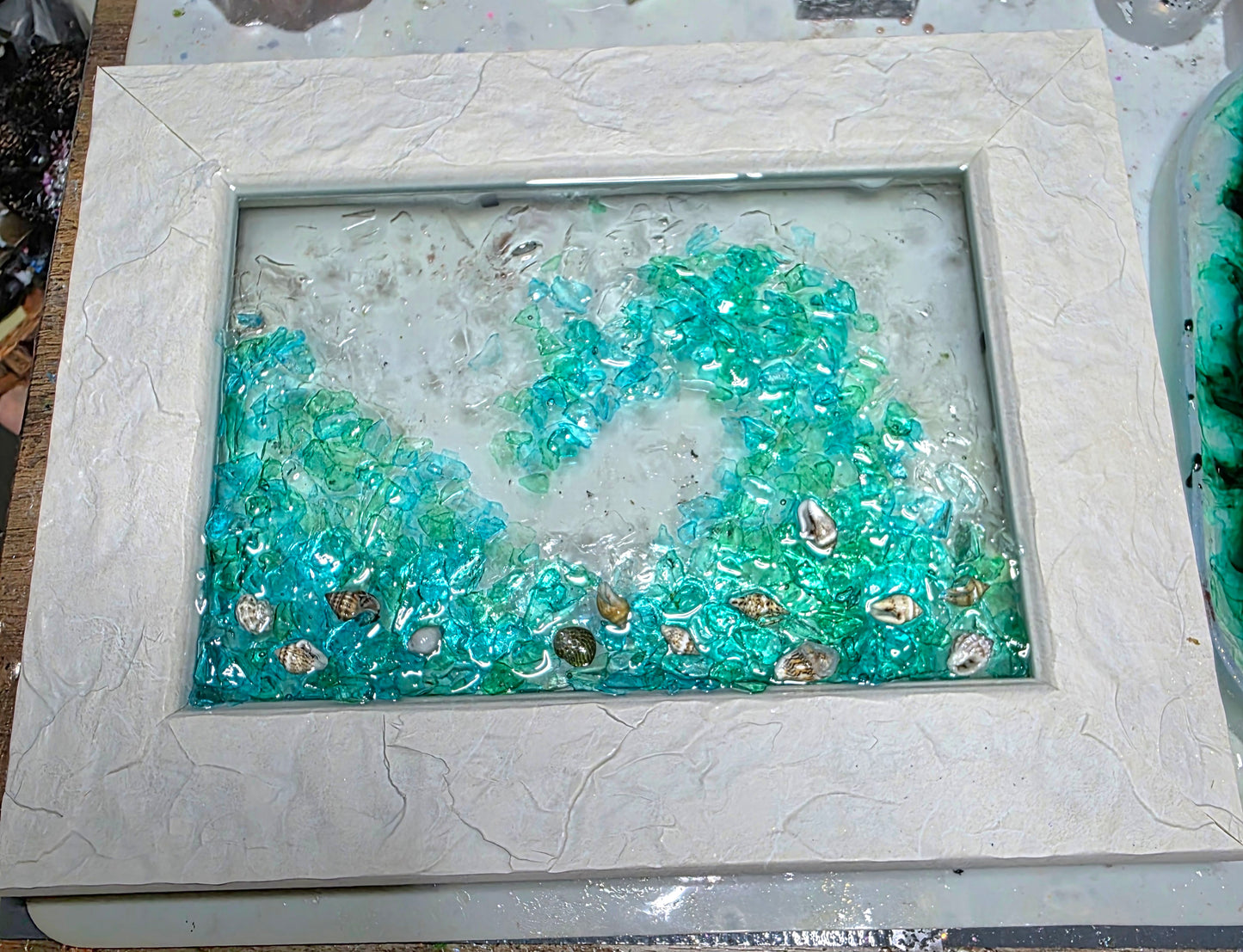 Unique Glass and Resin Art - Wave