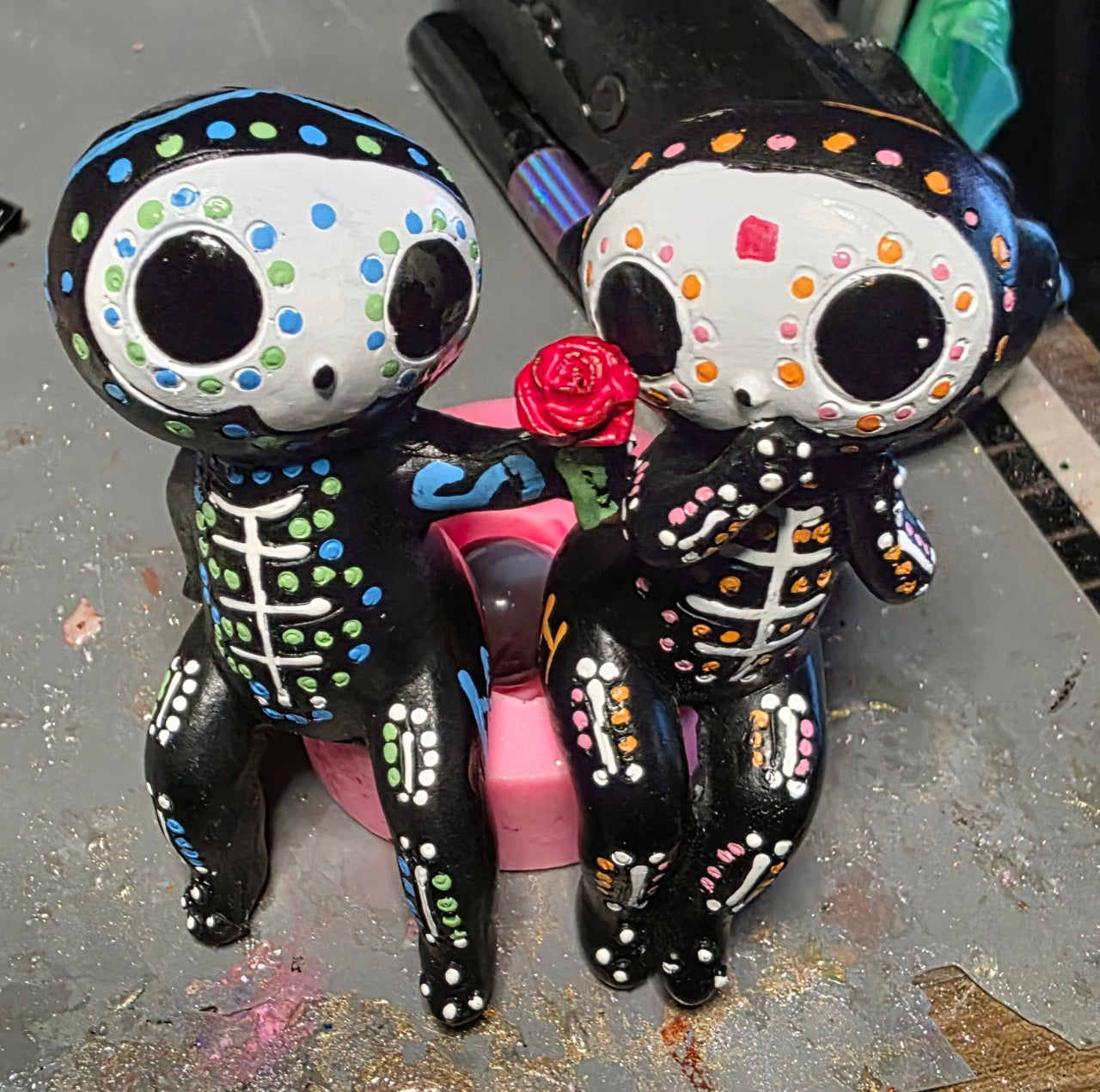 Sugar Skul Dia De los Muertos Romantic Love Couple