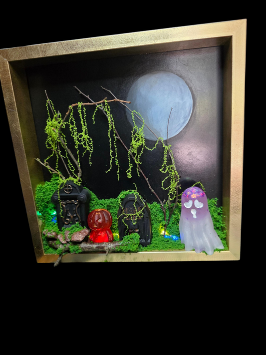 Handmade Halloween Theme 3D Art