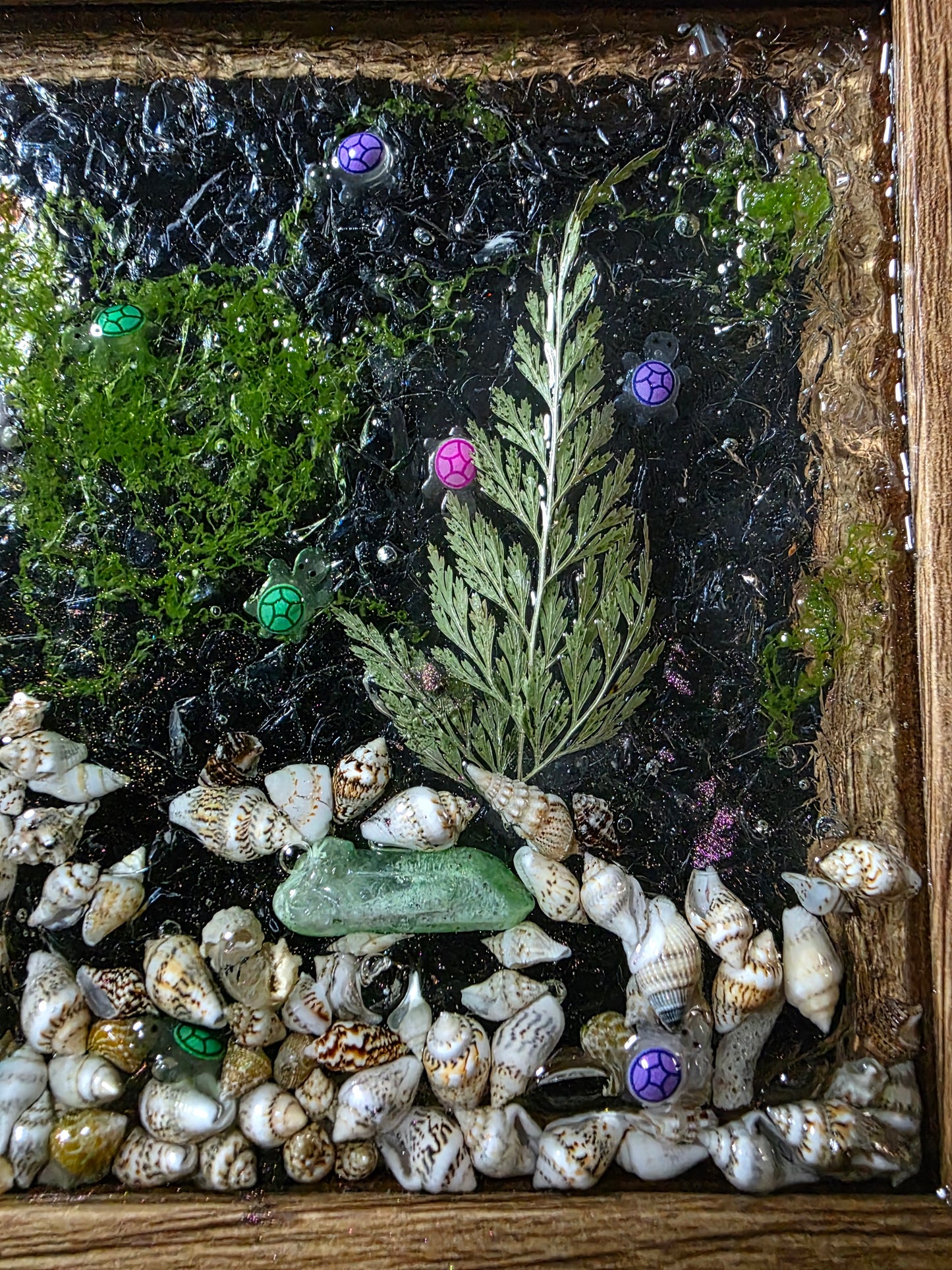 Unique Glass and Resin Art - Turtle Nursery